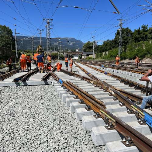 Weichenneulage  Villach Hbf - Westkopf