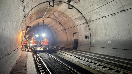 Sanierungsarbeiten Kaponigtunnel