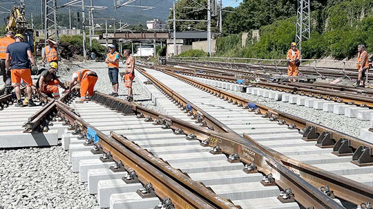 Weichenneulage Westkopf - Villach Hbf